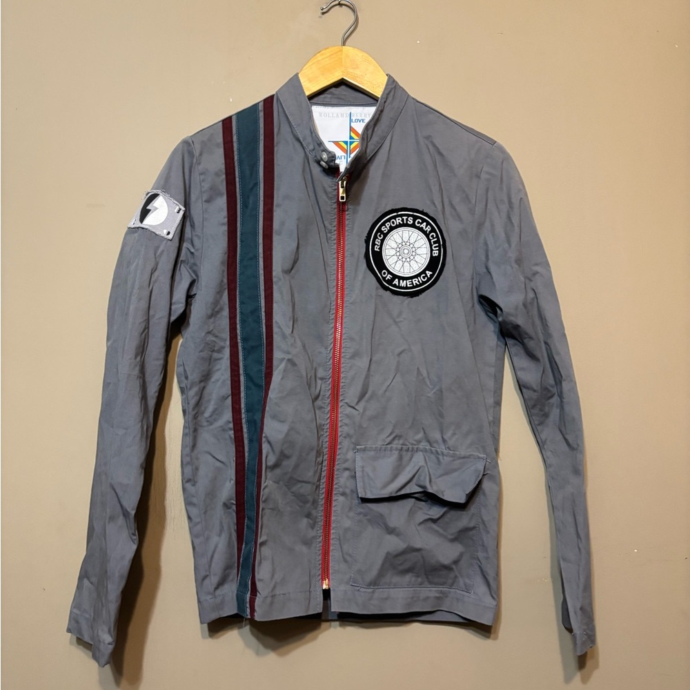 ROLLAND BERRY x RBC Racing Streetwear Cotton Jacket, USA made, Patches